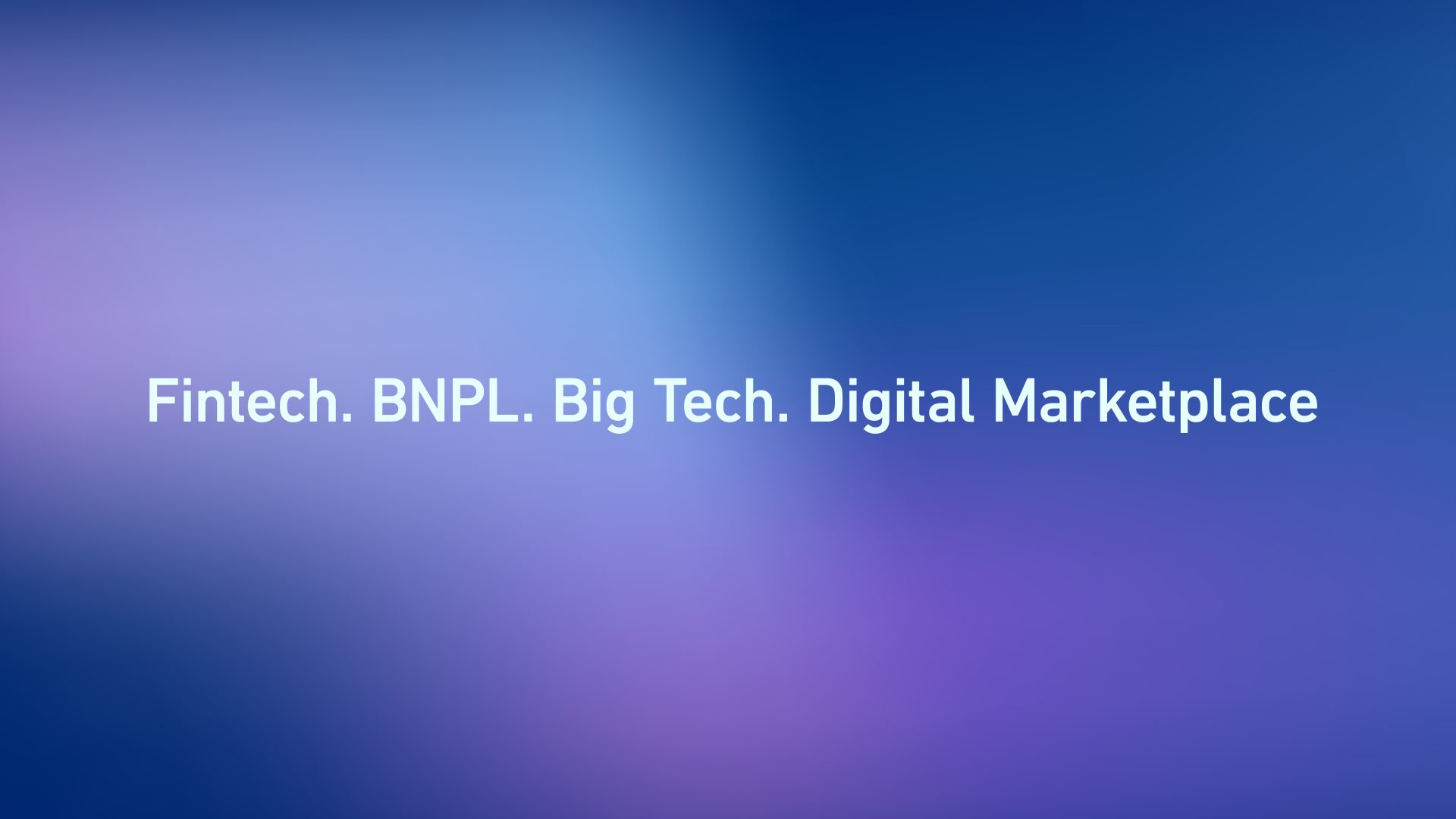 Fintech Digital Marketplace